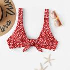 Romwe Floral Knot Swimming Top