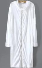 Romwe Hooded With Zipper Letter Print Long Coat