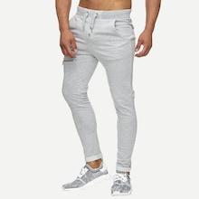 Romwe Men Zip Front Drawstring Pants