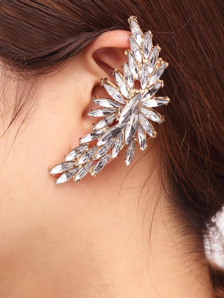 Romwe Rhinestone Statement Ear Cuff 1pcs