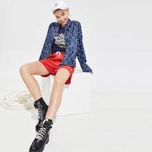 Romwe Zip Up Drawstring Hem Dolphin Print Jacket