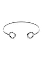Romwe Silver Plated Geometric Smooth Design Open Bangle