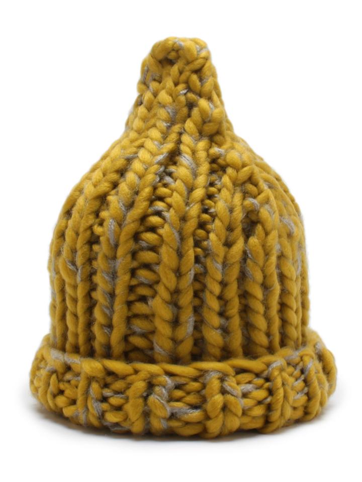 Romwe Rolled Brim Cable Knit Beanie Hat