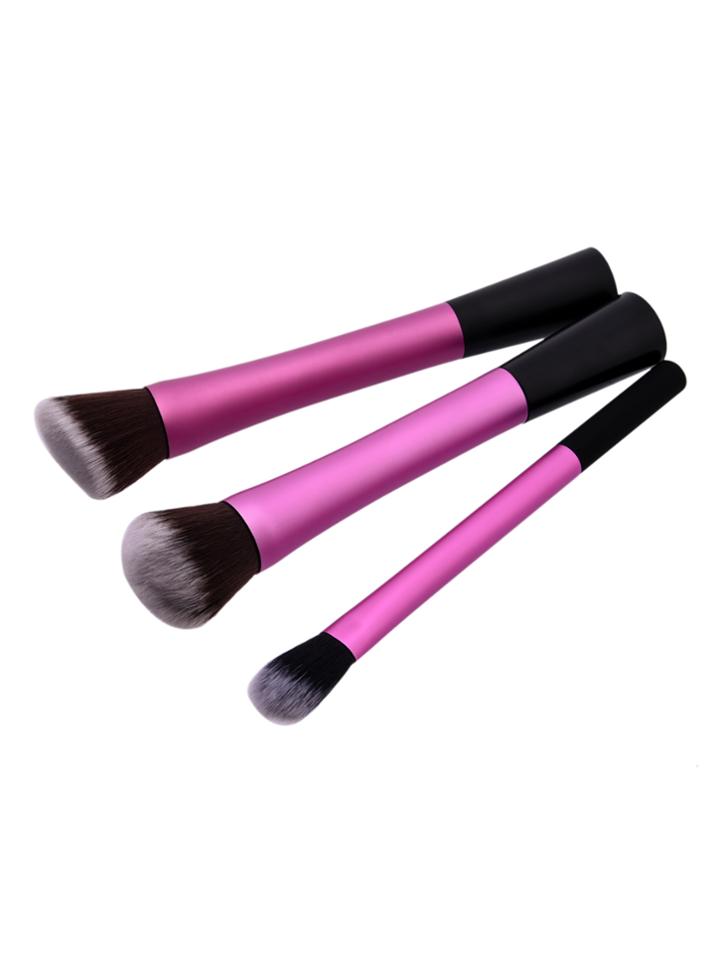 Romwe Two Tone Makeup Brush 3pcs