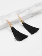 Romwe Statement Tassel Drop Earrings