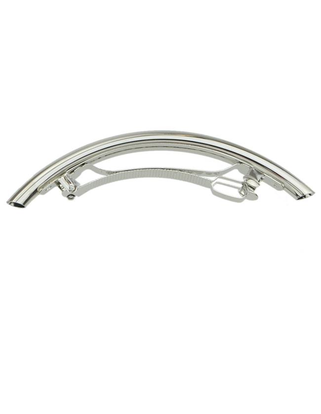 Romwe Silver Simple Geometric Barrettes Hairwear