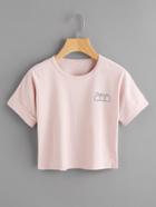 Romwe Band Aid Print Tee