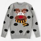 Romwe Men Christmas Print Polka Dot Jumper