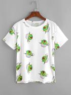 Romwe Watermelon Print T-shirt