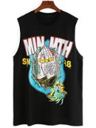 Romwe Graphic Print Tank Top