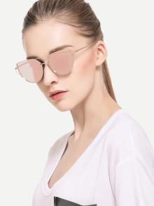 Romwe Double Bridge Cat Eye Sunglasses
