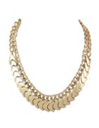Romwe Latest Design Gold Plated Wide Chunky Short Chain Necklace