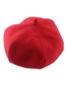 Romwe New Fashion Soild Red Wollen Lady Topper Winter Hat