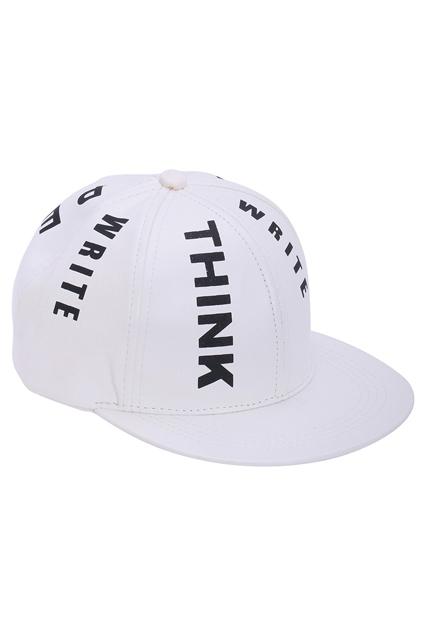 Romwe Letter Cool White Cap
