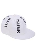 Romwe Letter Cool White Cap