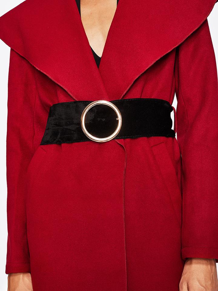 Romwe Glamorous Pierce Buckle Waist Belt