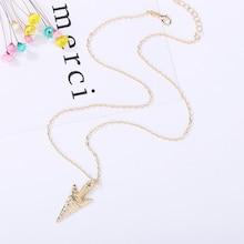 Romwe Arrow Pendant Chain Necklace