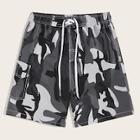 Romwe Guys Random Camo Print Flap Pocket Cargo Shorts