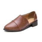 Romwe Cut Out Detail Point Toe Shoes