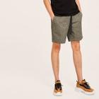 Romwe Guys Push Buckle Waist Leopard Shorts