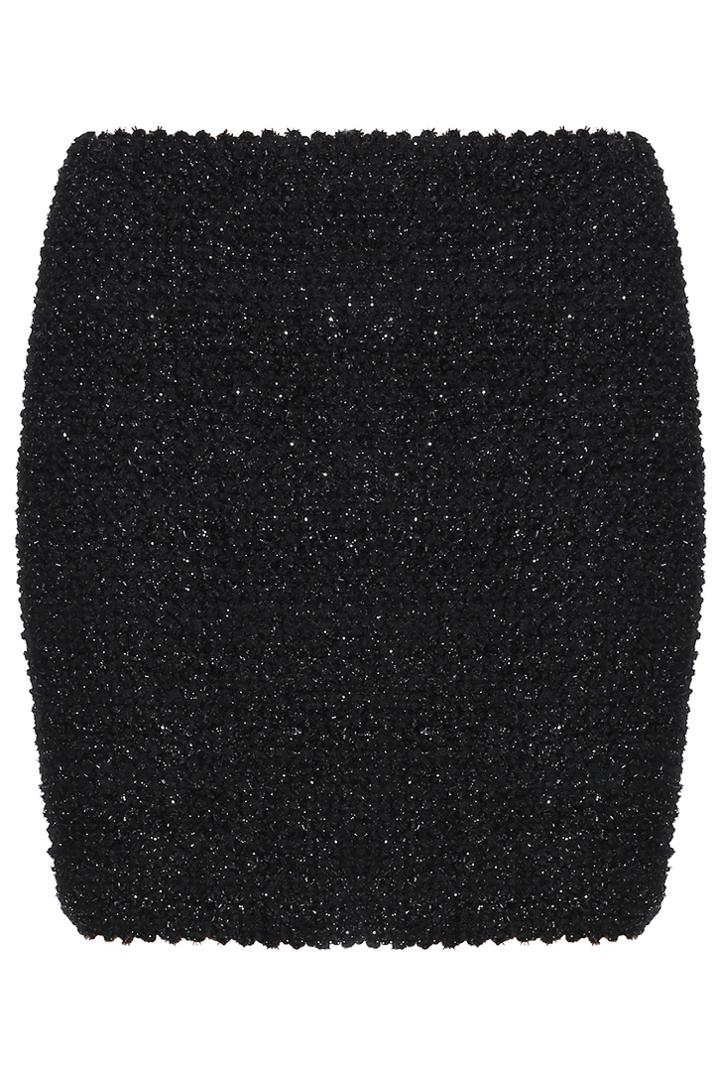 Romwe Sexy Black Elastic Mini Skirt
