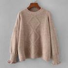 Romwe Drop Shoulder Cable Knit Jumper