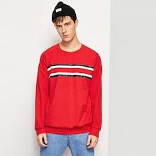 Romwe Guys Striped Tunic Pullover