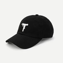 Romwe Guys Embroidery Decor Baseball Cap