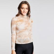 Romwe High Neck Tie Dye Tee