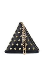Romwe Studded Detail Triangle Pu Bag