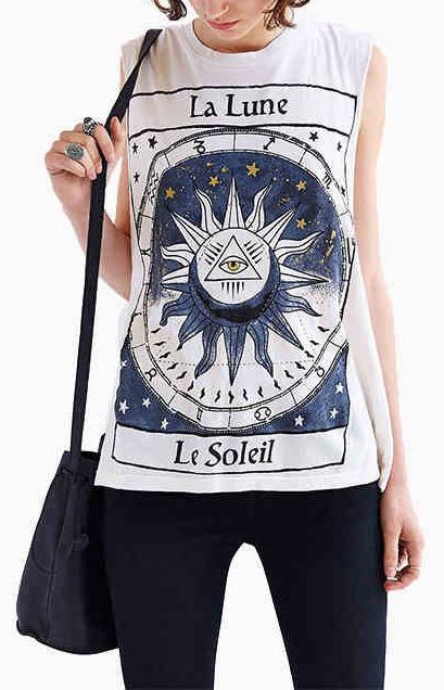Romwe Geometric Print Loose T-shirt