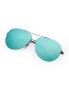 Romwe Double Bridge Rimless Sunglasses