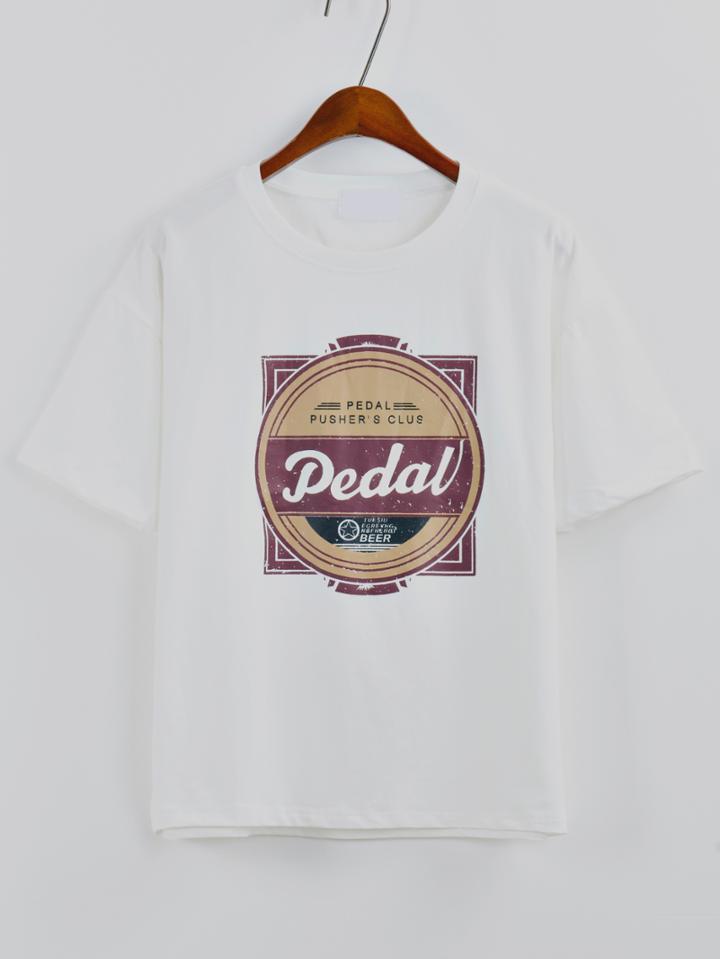 Romwe Grapic Print White T-shirt