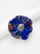Romwe Embroidered Flowers Hair Tie