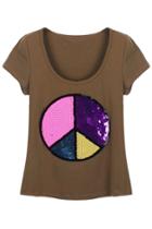 Romwe Dark Grey Anti-war Pattern T-shirt