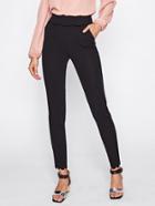 Romwe Foldover Waist Scalloped Tailored Pants