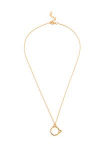 Romwe Hollow Cat Pendant Chain Necklace