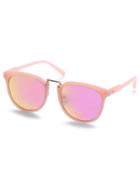 Romwe Pink Lens Cat Eye Sunglasses