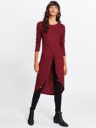 Romwe Asymmetric Hem Long Top