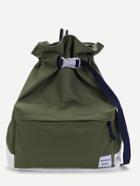 Romwe Patch Detail Two Tone Backpack