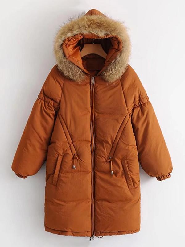 Romwe Longline Oversized Padded Coat