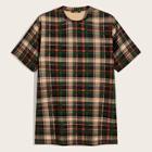 Romwe Guys Plaid Print Tee