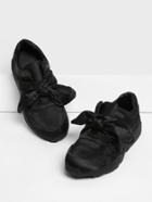 Romwe Knot Front Satin Low Top Sneakers