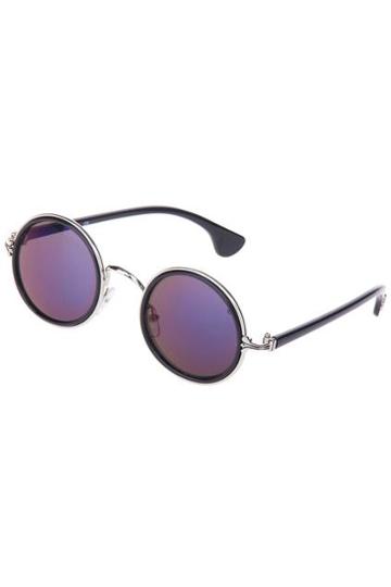 Romwe Blue Rounded Sunglasses