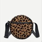 Romwe Leopard Print Fuzzy Crossbody Bag