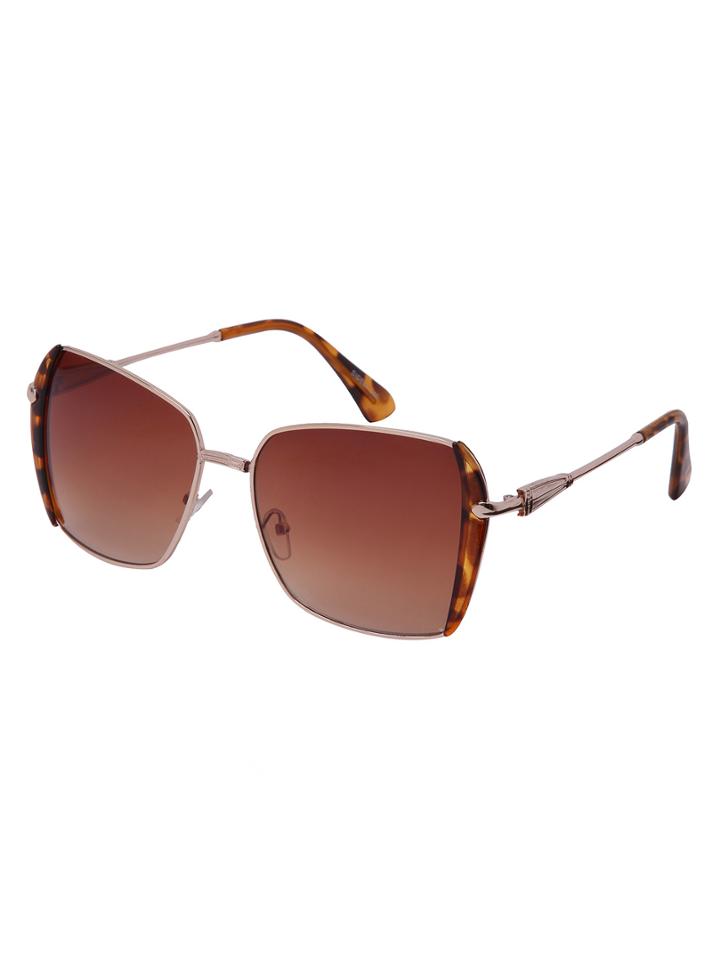 Romwe Leopard Frame Brown Lenses Sunglasses