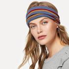 Romwe Polychrome Striped Headband