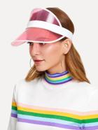 Romwe Two Tone Visor Hat