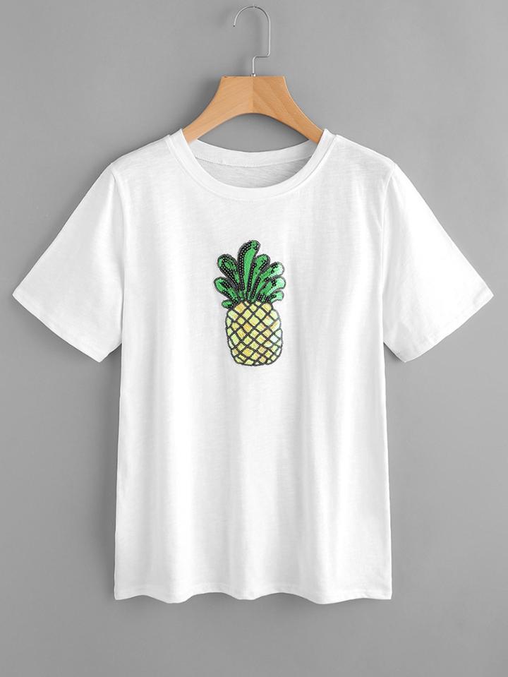 Romwe Pineapple Patch Tee