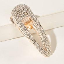 Romwe Rhinestone Engraved Hair Clip